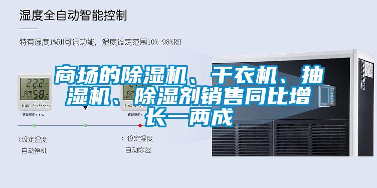 商場的除濕機、干衣機、抽濕機、除濕劑銷售同比增長一兩成